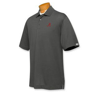 Alabama Crimson Tide Men's CB DryTec Championship Polo - Charcoal